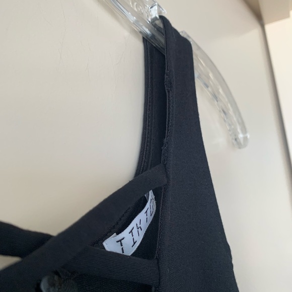 Black cross front minidress EUC - Picture 4 of 6